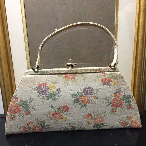 VINTAGE FORMAL FLORAL PURSES SIZE S - Picture 6 of 10